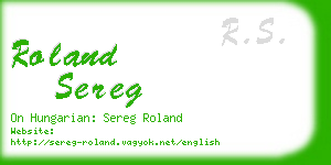 roland sereg business card